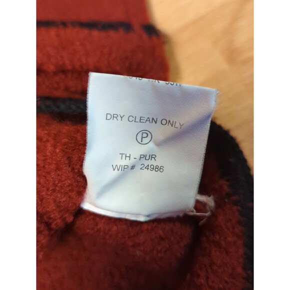 Woolrich Sweater Cardigan Womens Medium Red Button Up Embroidered Pockets - Picture 9 of 10